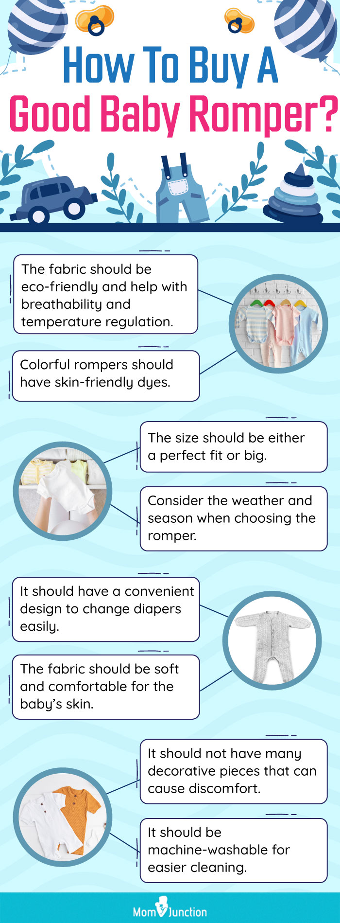 How To Buy A Good Baby Romper (infographic)
