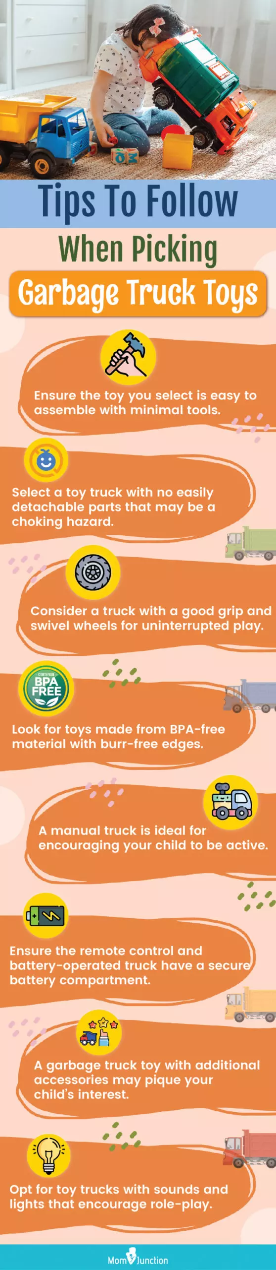 Tips To Follow When Picking Garbage Truck Toys (Infographic)