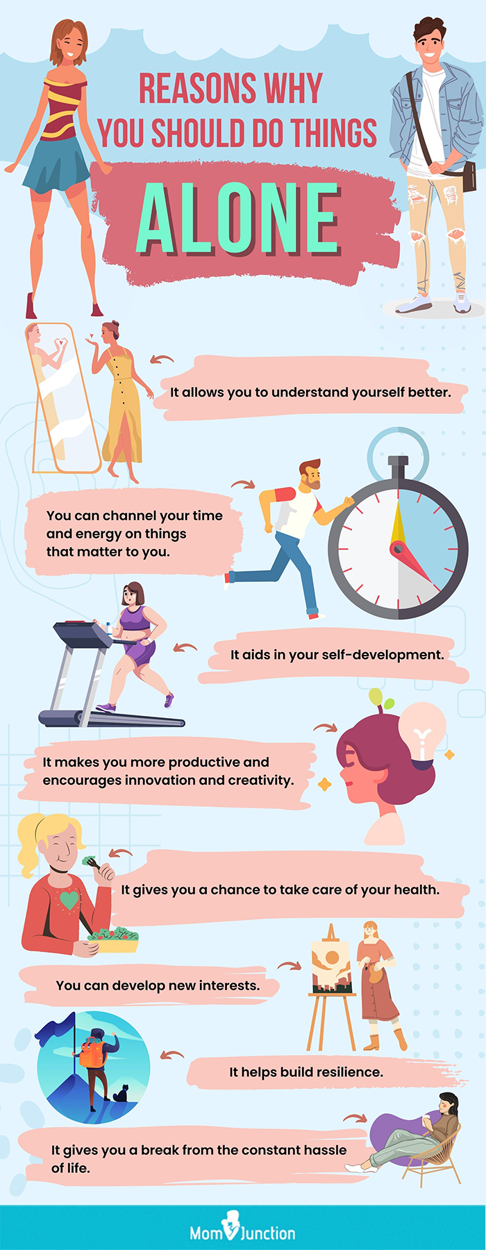 the benefits of doing things alone (infographic)