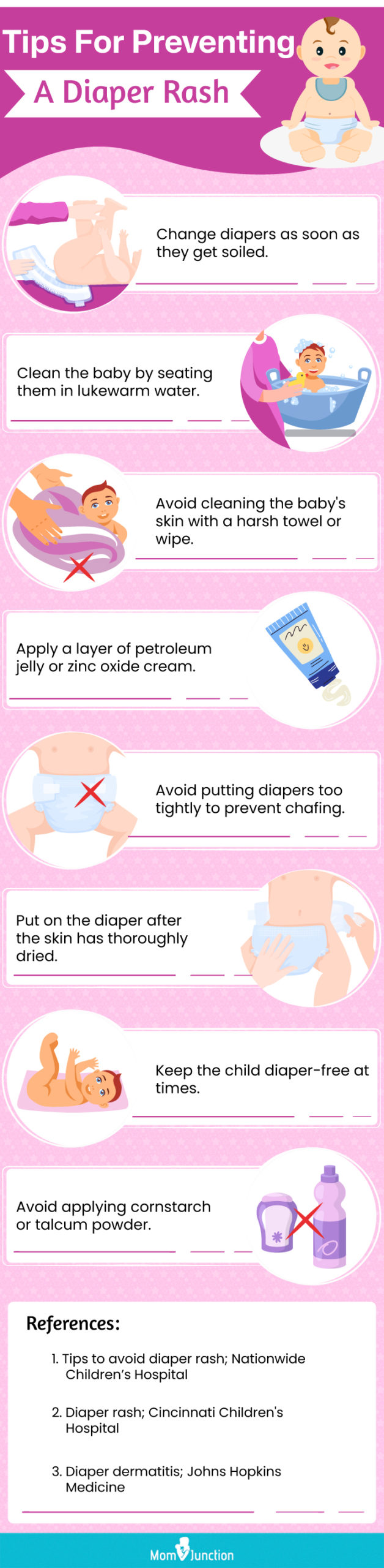Tips For Preventing A Diaper Rash(infographic)