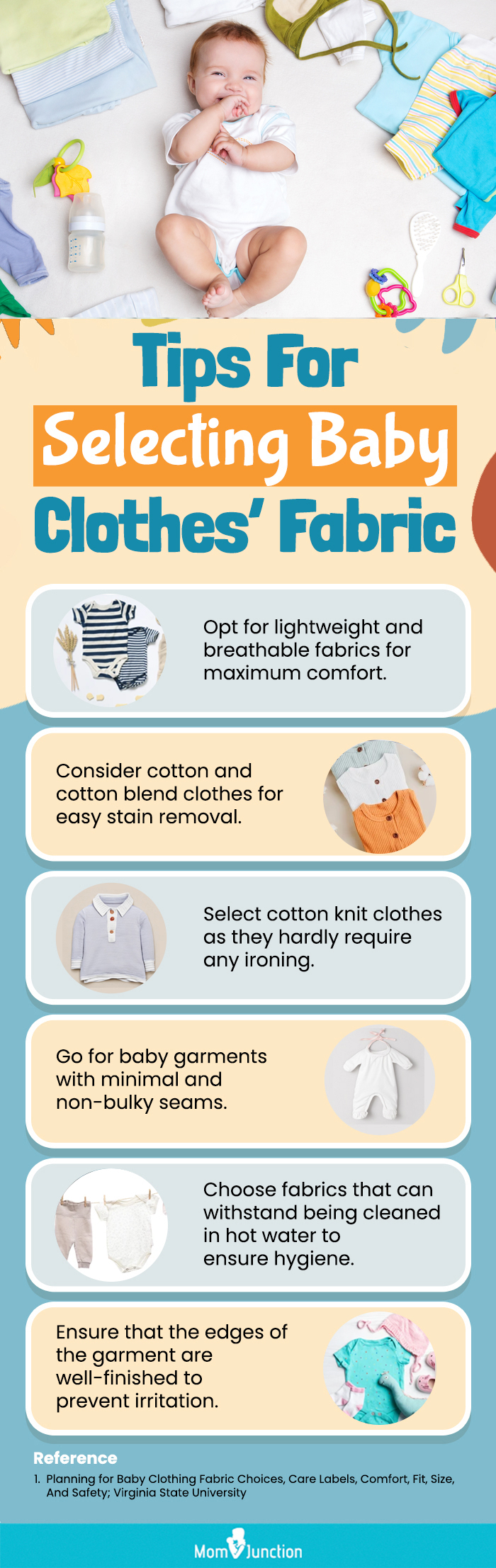 Tips For Selecting Baby Clothes’ Fabric (infographic)