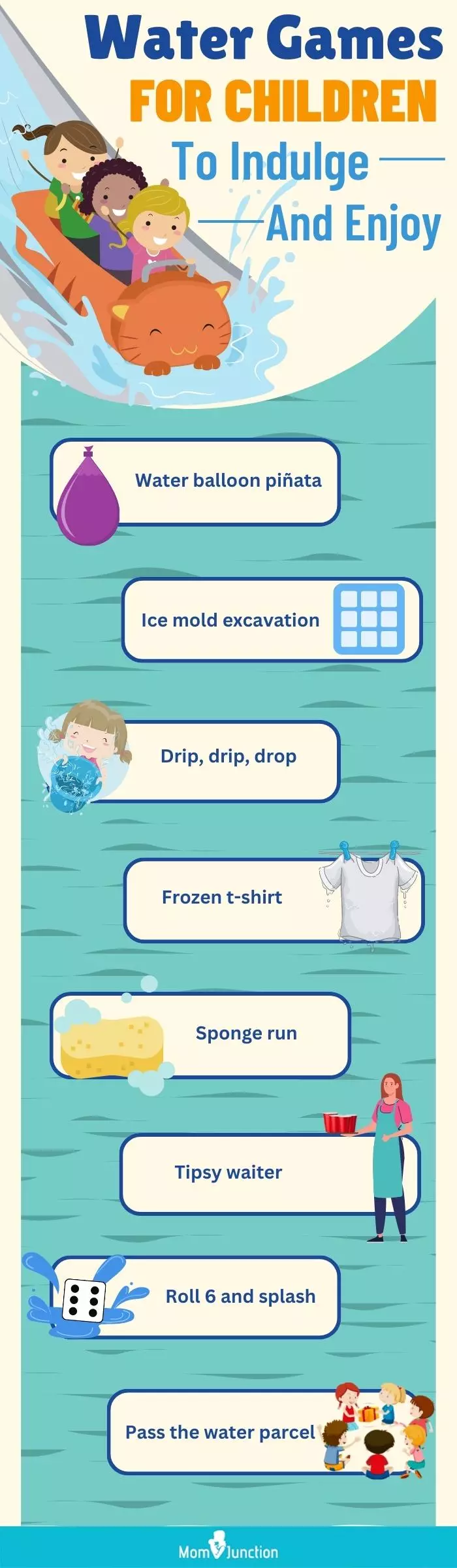 water games for children to indulge and enjoy (infographic)