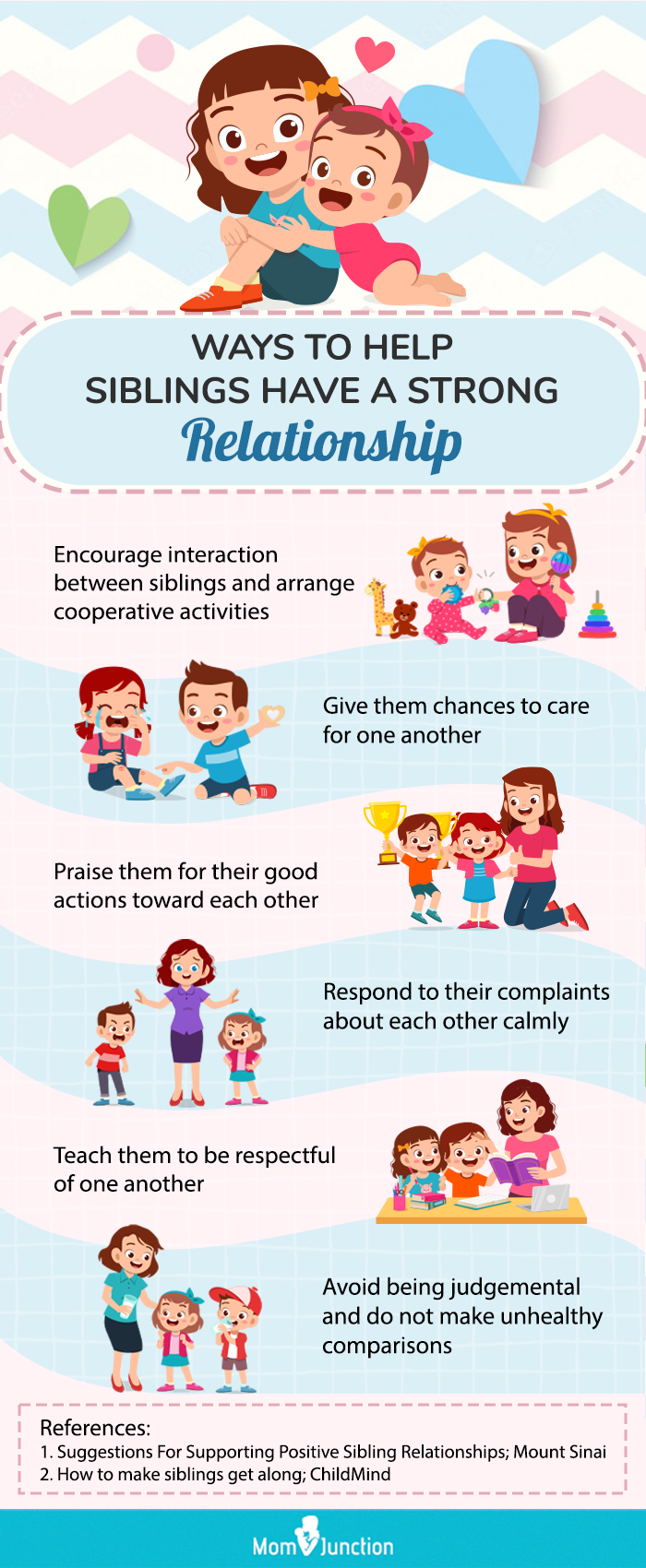 ways to help siblings have a strong relationship (infographic)