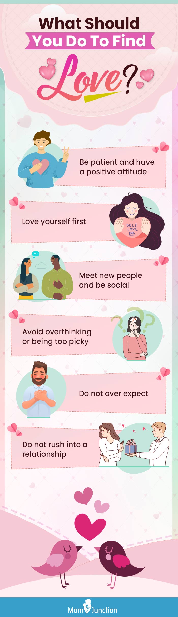 things to note when finding love (infographic)