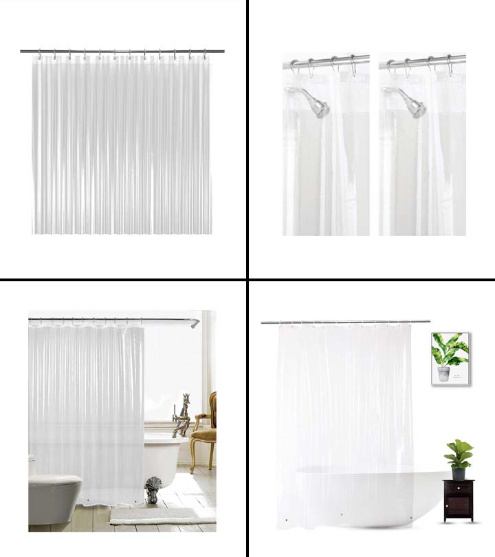 72x72 Clear Waterproof 3 Gauge Lightweight No Smells with Rust Grommets and Magnets HARBOREST Shower Curtain Liner