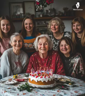 A Family Celebrating 10-Year-Old Daughter Birthday