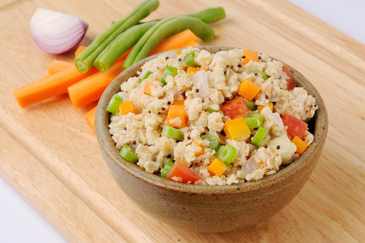 Vegetable oats recipe for teenagers to cook