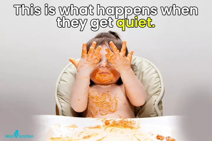 When they get quiet meme for kids