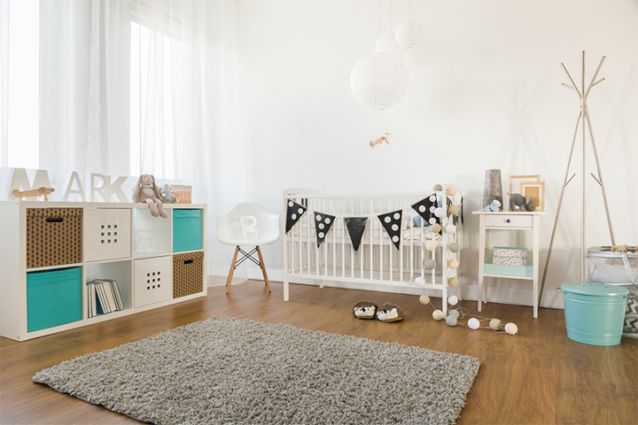 Add in a name decor item, toddler room idea for boys and girls