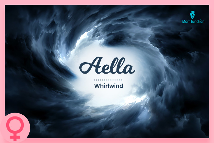 This name is appropriate for your little whirlwind girl.