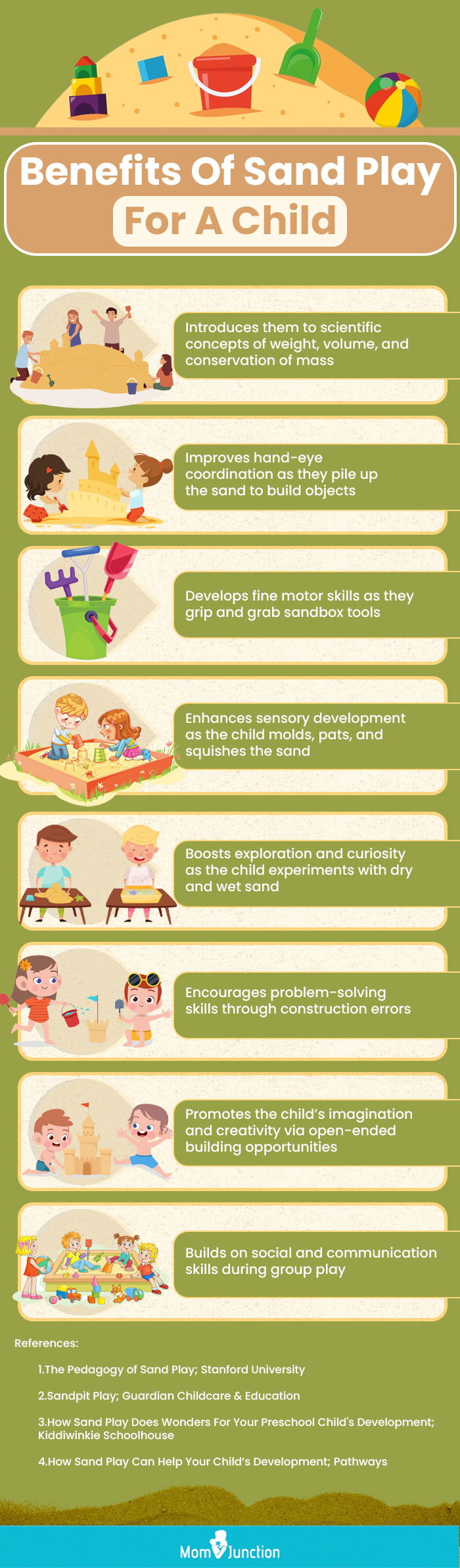 Benefit Of Sand Play For A Child (infographic)