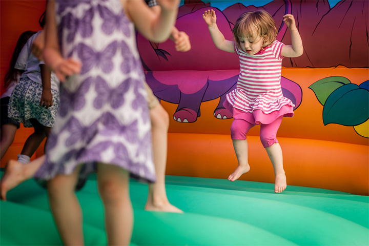 Bouncy castle toddler birthday party ideas