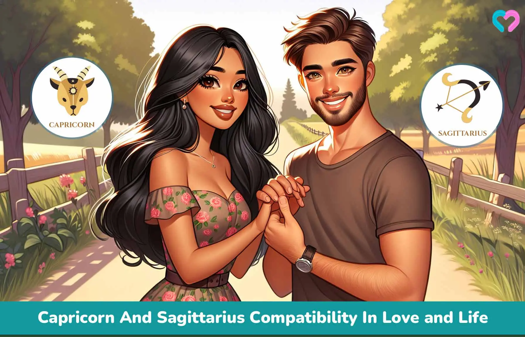 Capricorn And Sagittarius Compatibility In Love, Sex & Life_illustration