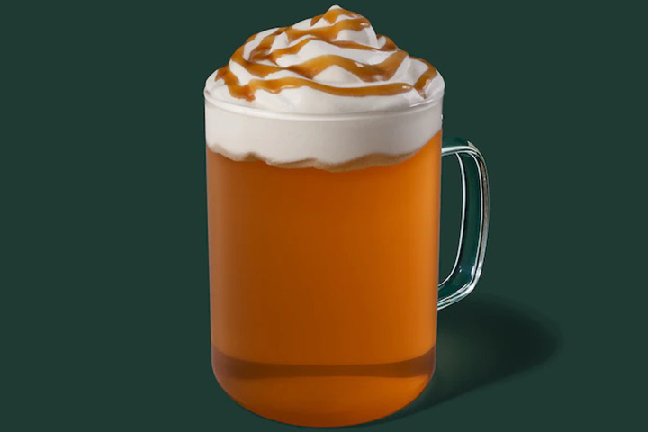 Caramel apple spice Starbucks drink for kids