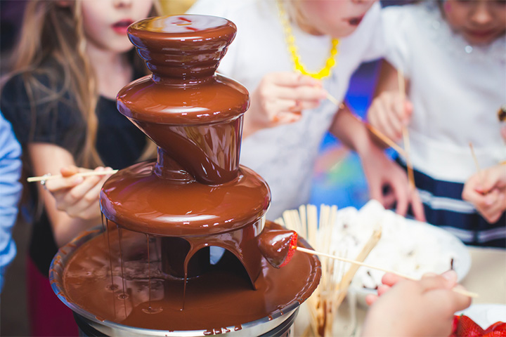 Chocolate themed kids birthday party ideas