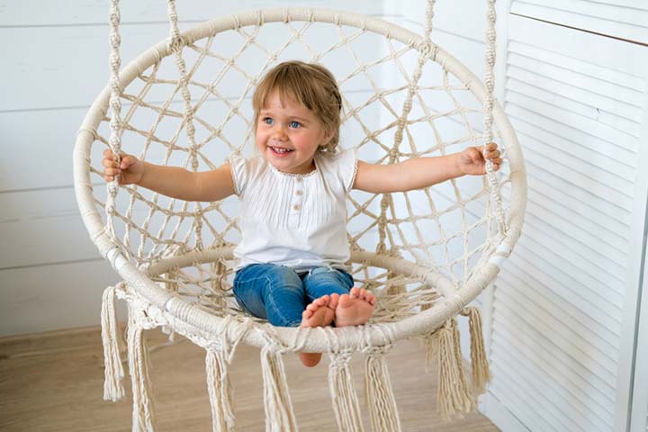 Hanging chair toddler bedroom ideas