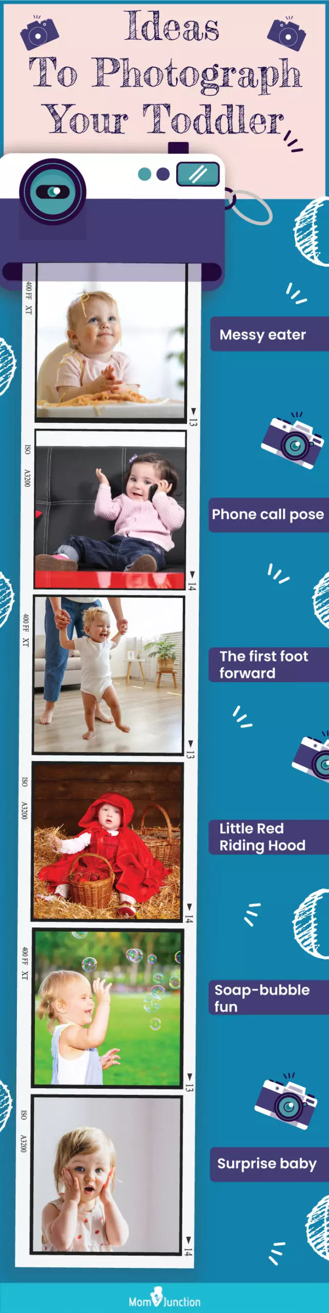 ideas to photograph your toddler (infographic)