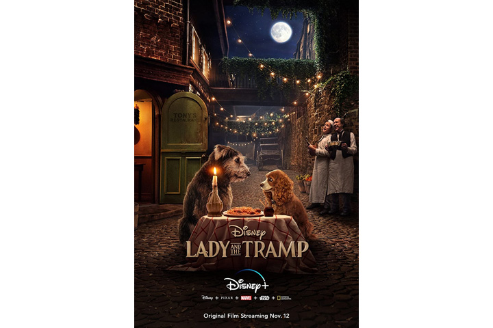 Lady and the tramp, Valentines movies for kids
