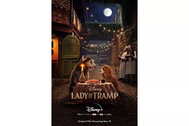 Lady and the tramp, Valentines movies for kids