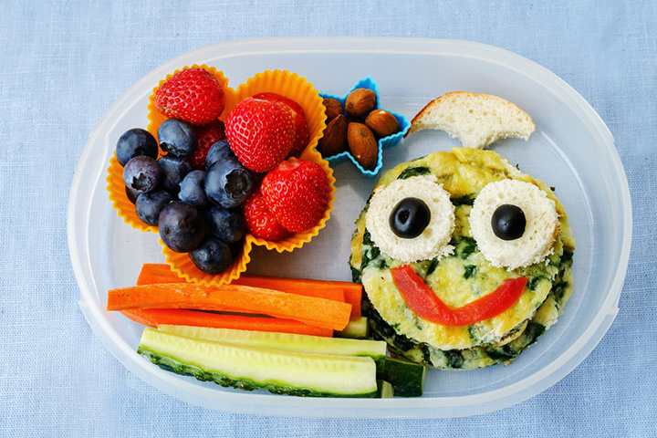 Mini frittata school lunch idea for kids