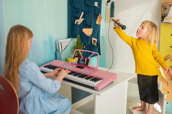 Music corner, playroom ideas for toddlers