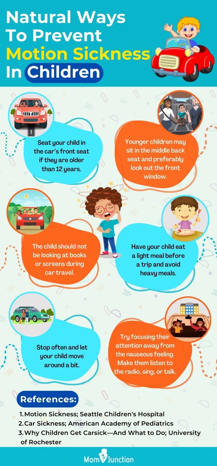 预防儿童晕车的自然方法(信息图)