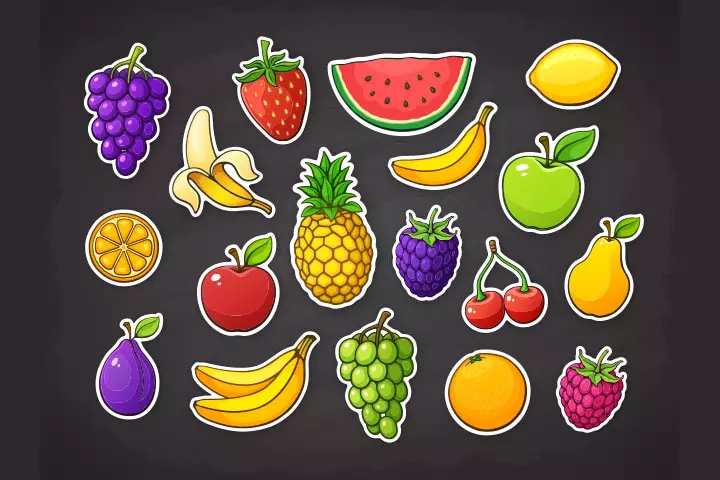 Paper plate fruits