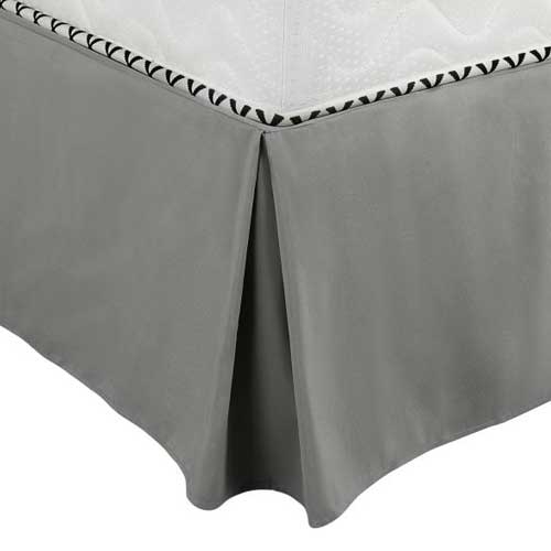 PiccoCasa King Size Pleated Bed Skirt