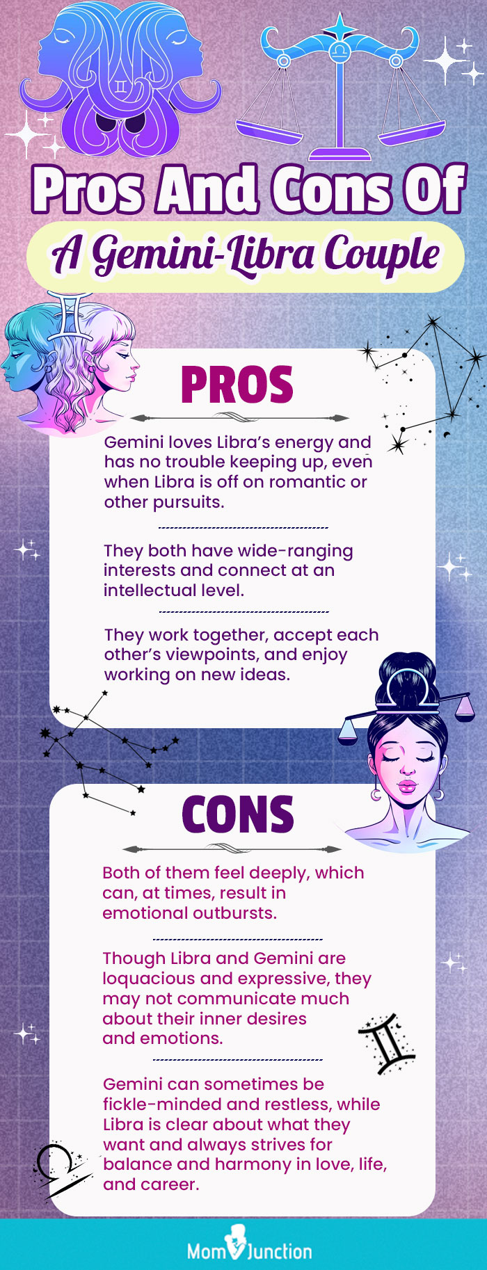 pros and cons of gemini libra [infographic]