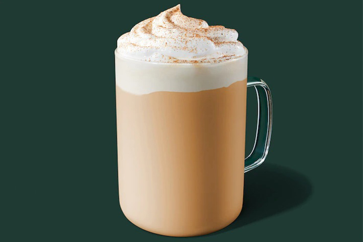 Pumpkin spice cre Starbucks drink for kids