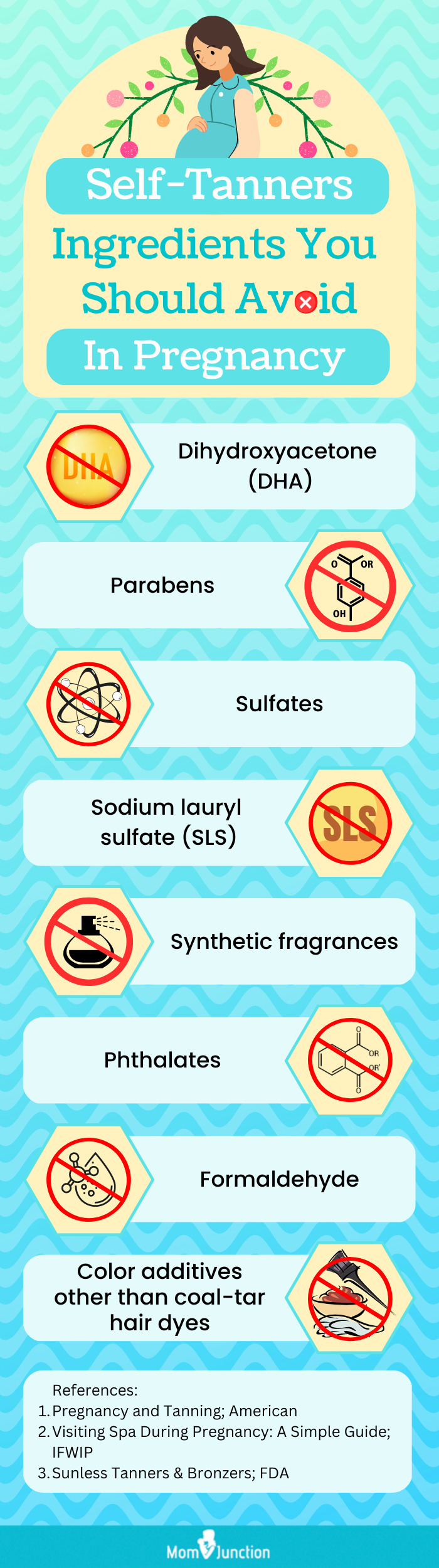 Self-Tanners Ingredients You Should Avoid In Pregnancy (infographic)