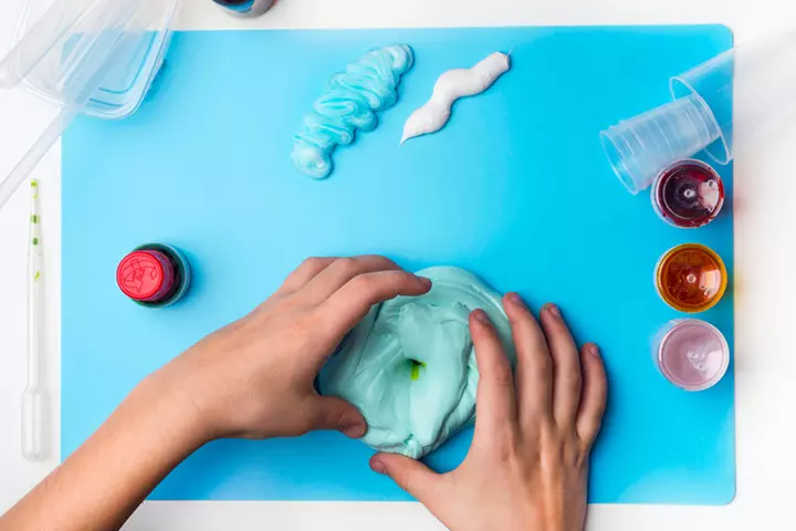 Shaving cream clouds