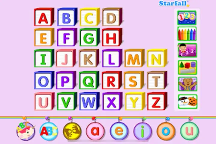 Starfall ABCs app for toddlers