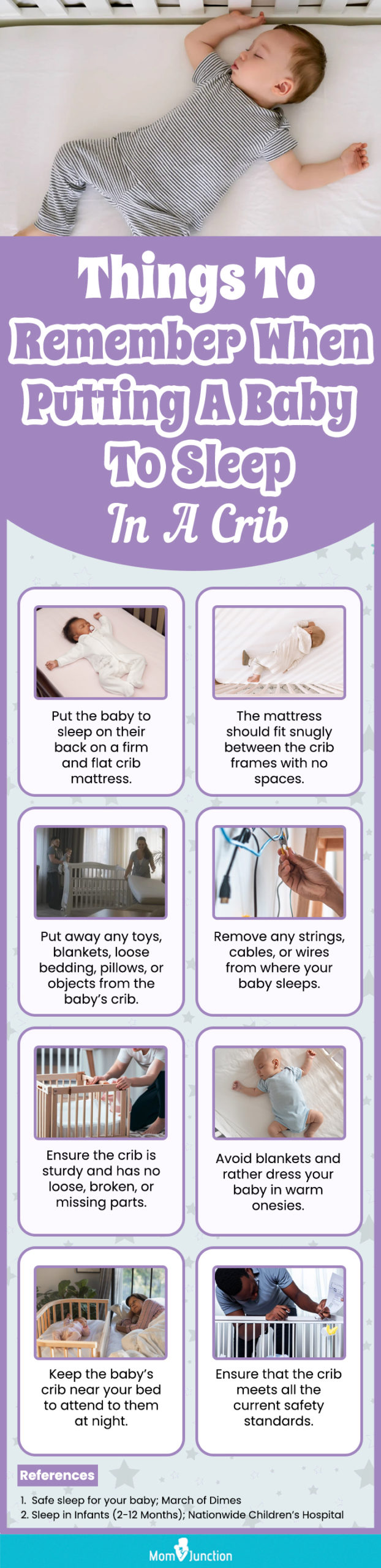 Things To Remember When Putting Baby To Sleep In A Crib (infographic)