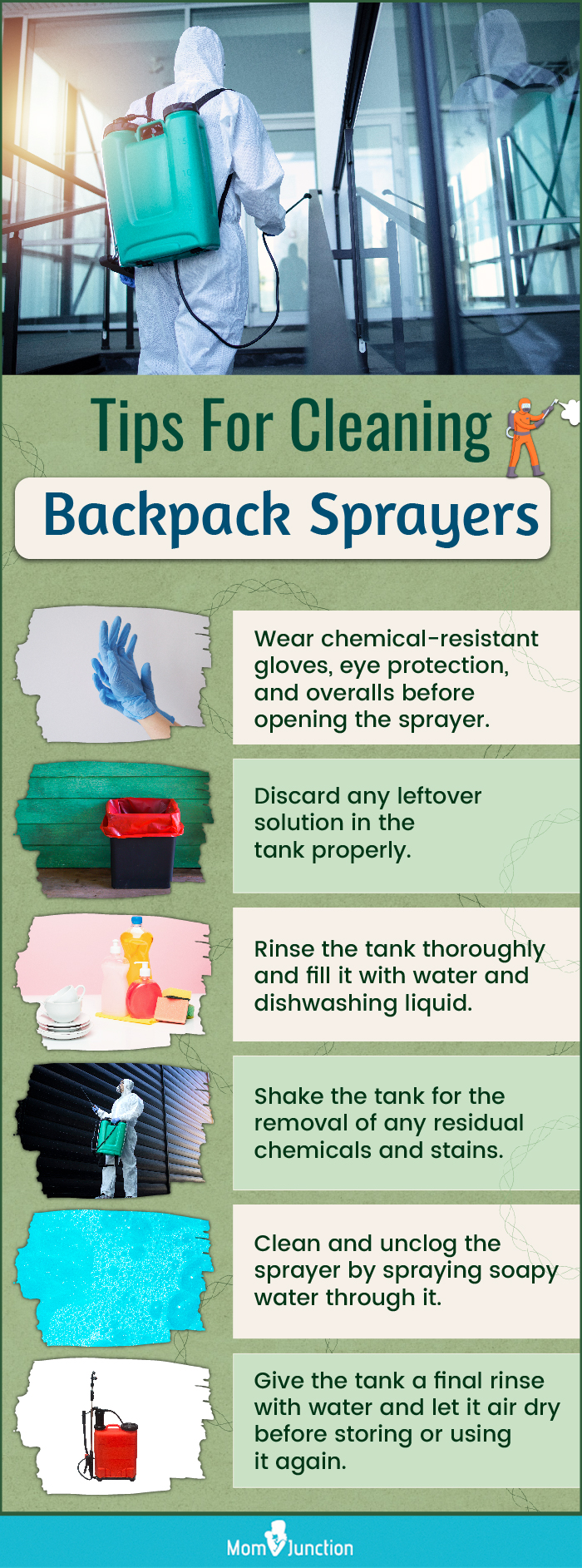 Tips For Cleaning Backpack Sprayers. (infographic)