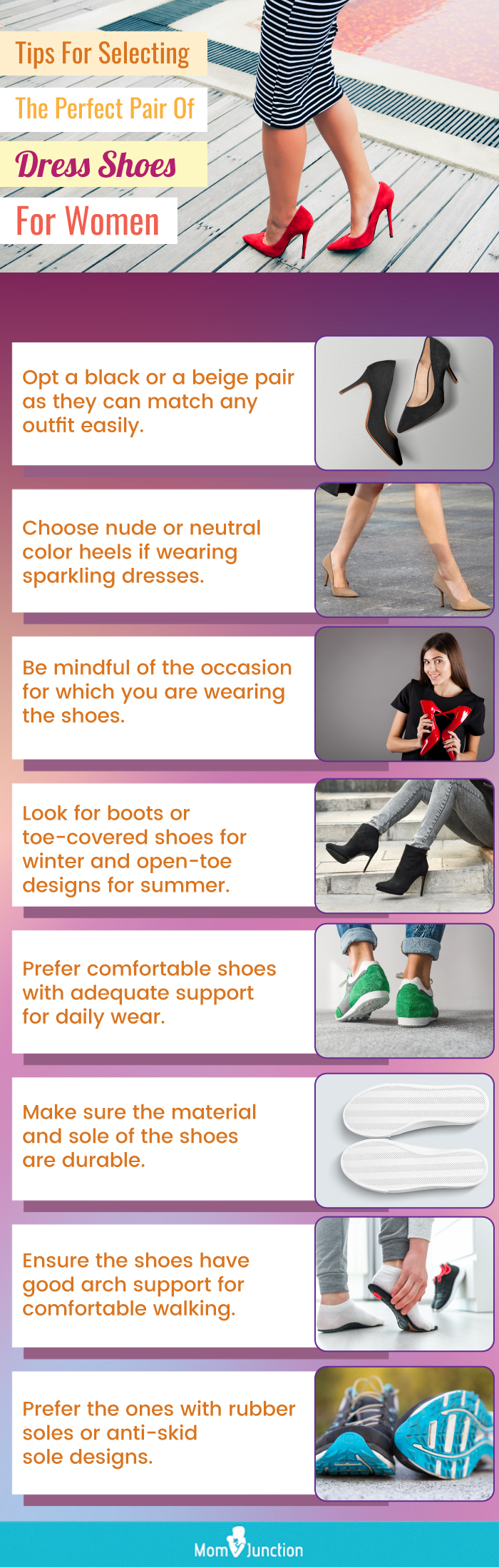 Tips For Selecting the Perfect Pair Of Dress Shoes For Women (infographic)