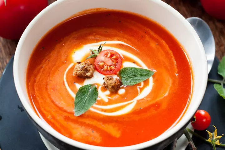 Tomato soup for pregnant women