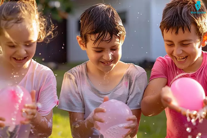 Water balloon parties are budget friendly and lots of fun