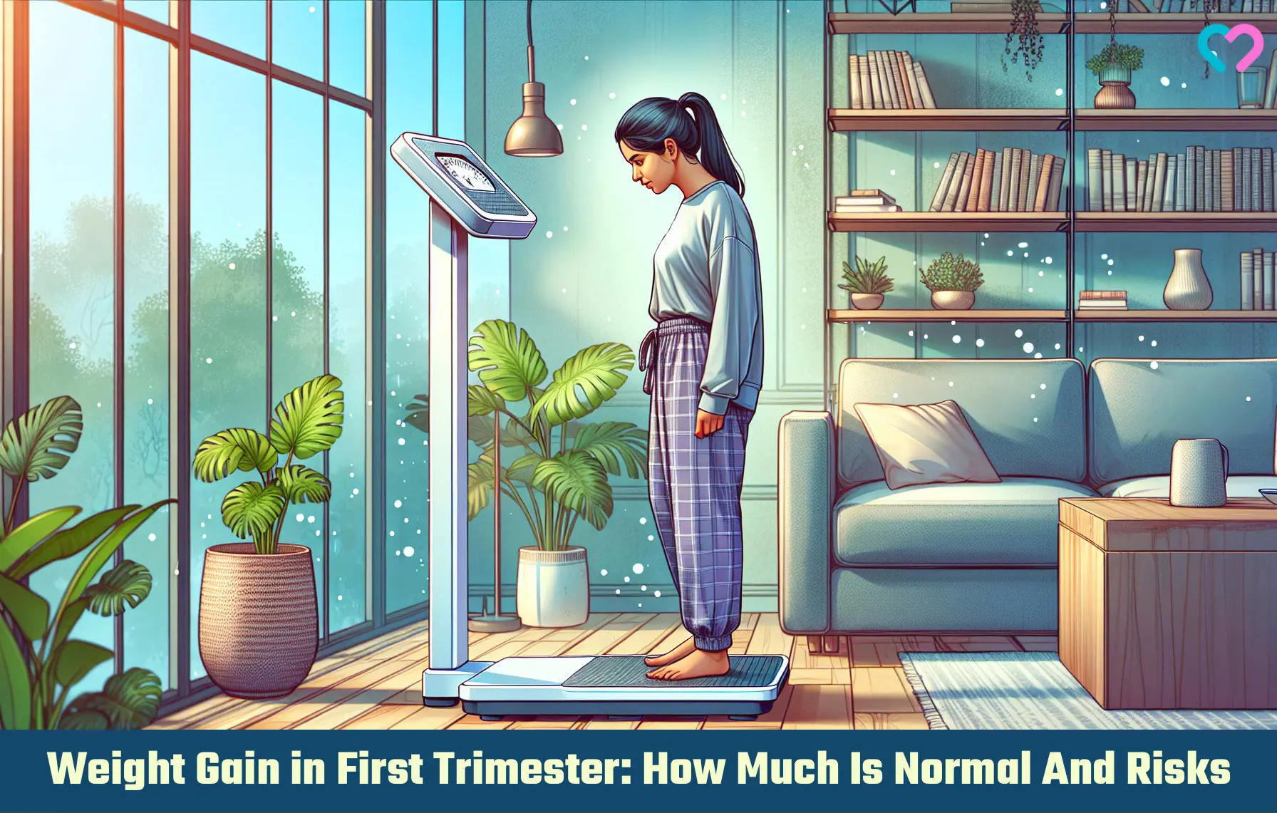 Weight Gain in First Trimester: How Much Is Normal And Risks_illustration