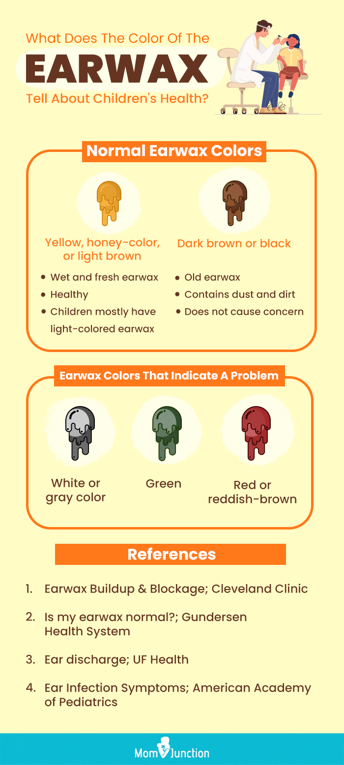 how does earwax color relate to health (infographic)