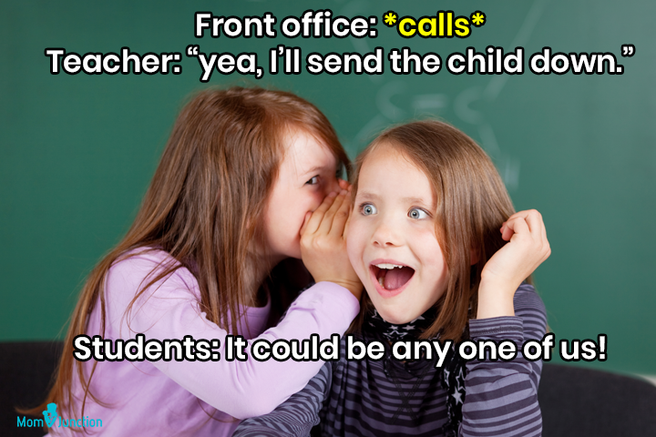 Teacher and front office memes for kids