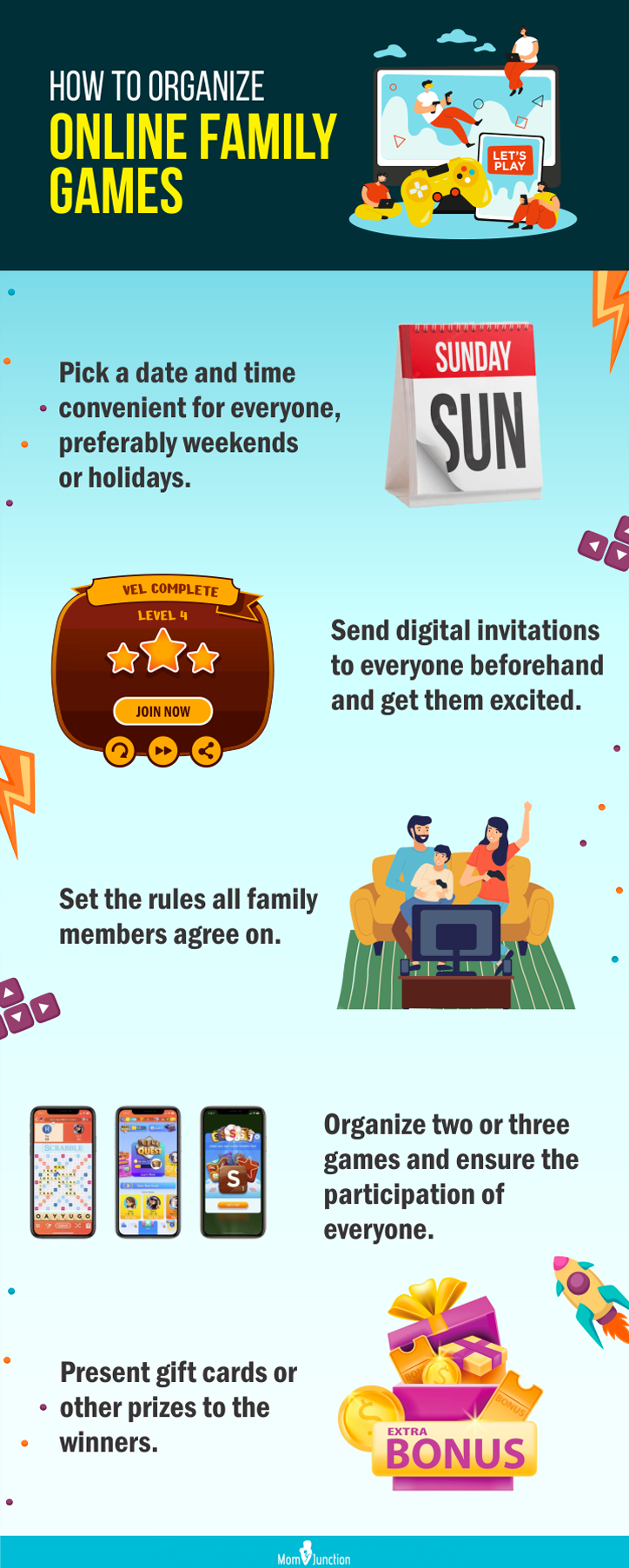 online family games (infographic)