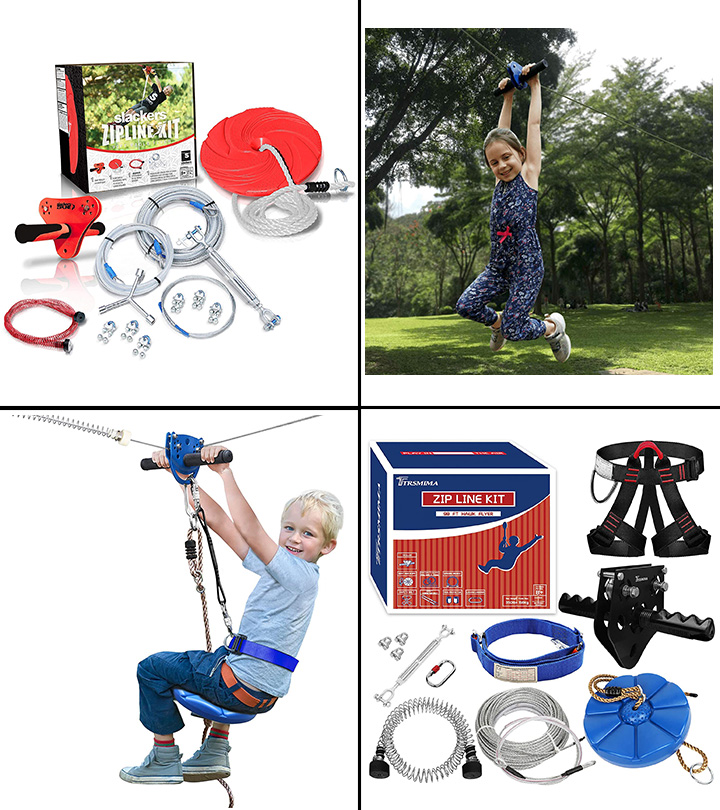 Zipline Kit für Backyard Zip Line für Kinder mit Sicherheit Sicherheit 48m 113kg 