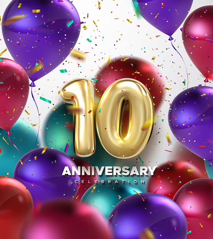 15 Unique Ideas For 10th Anniversary & Ways To Celebrate