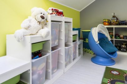 45现代和富有创造力的儿童房间的储藏室想法