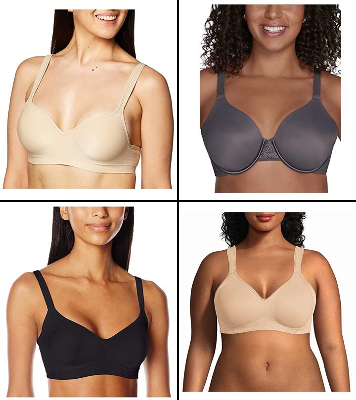 SELONE Everyday Bras for Women No Underwire Plus Size Full Coverage  Everyday for Elderly for Full Figured Women Breathable Ladies Without Steel  Rings Large Nursing Bras for Breastfeeding Gray S 