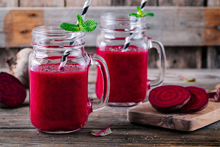 Beetroot smoothie for toddlers