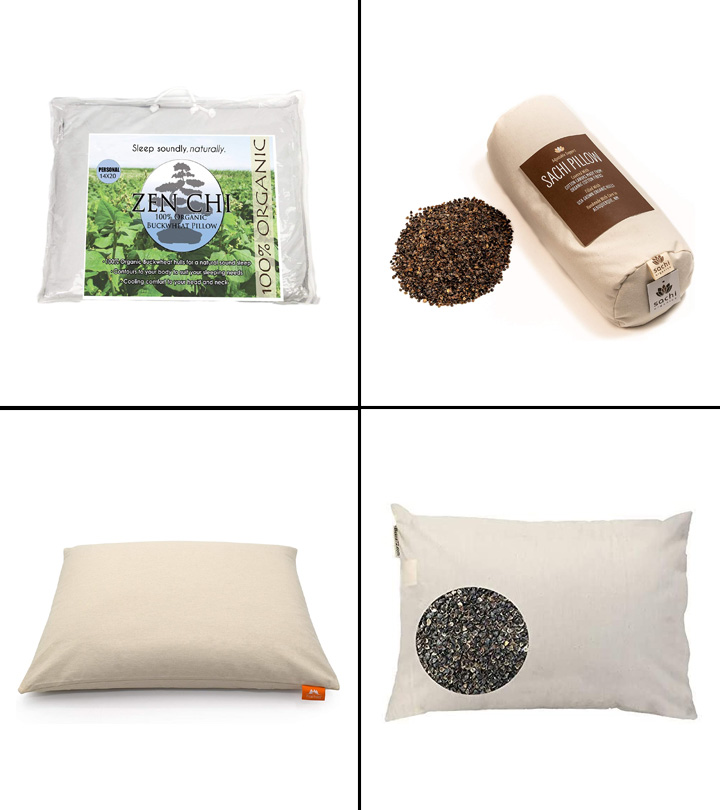 An Min Makura Natural Buckwheat Hull Pillow FREE Pillow Case Included 