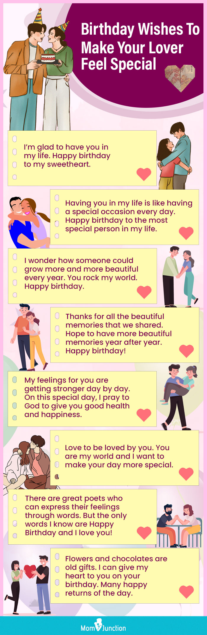birthday wishes to make your lover feel special(infographic)