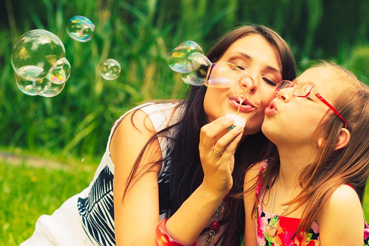 Bubble Blowing Contest activities for kids with adhd